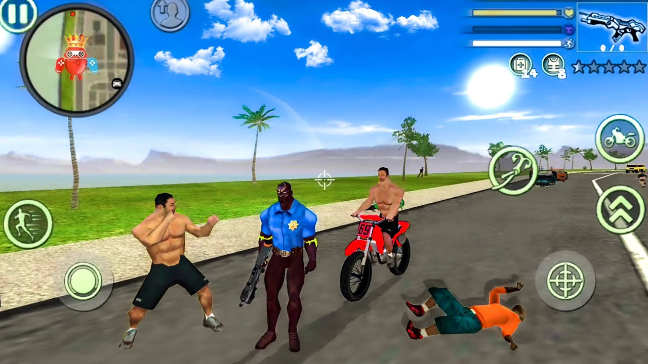 Panther Police Rope Hero Vice Town 6 Fun at NY City Android