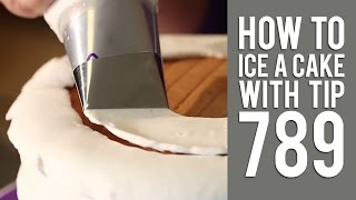 How to Ice a Cake the Easy Way Using Tip No. 789
