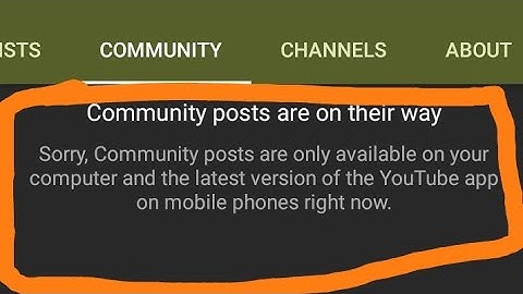 sorry, community posts are only available on your computer and the latest version of the youtube app