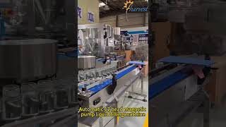 Automatic 12 Head Magnetic Pump Liquid Filling Machine - High Speed for Food & Cosmetic Filling!