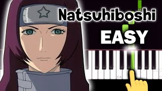 Naruto OST - Natsuhiboshi (Sumaru's Lullaby) - EASY Piano tutorial Resimi