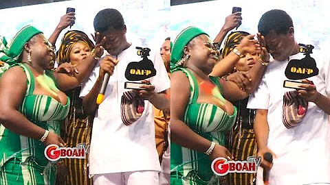 Apankufor Dedicates Best Comedian Award to Late Dad, Bursts Into Tears at OAFP Awards by Odunlade