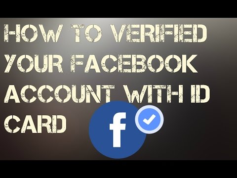 How to Verify Your facebook Account With Identity Card!