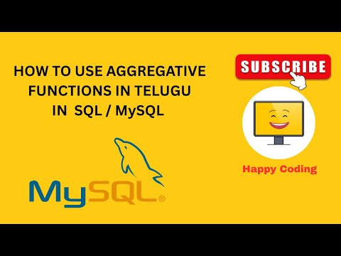 How To Use Aggregative Functions In SQL/MySQL | In Telugu