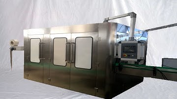 Bottles filling equipment rotary rinsing filler capper machinery 3 in 1 monoblock 水線灌裝旋蓋三合一