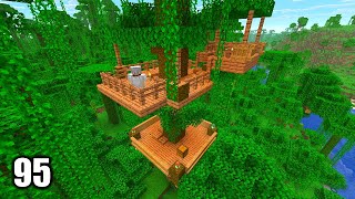 A Simple Open Air Jungle Treehouse | Chill Minecraft Longplay