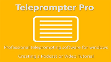 Teleprompter Pro for Windows: Podcast and Video Creation