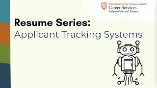 CNS Career Services - Applicant Tracking Systems
