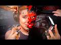 Trottel versucht sich an gruseligem SFX Make Up (Alycia Mommy bist du stolz auf mich????)