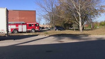 Amazing Smoke Shadow casting on grass & semi trailer