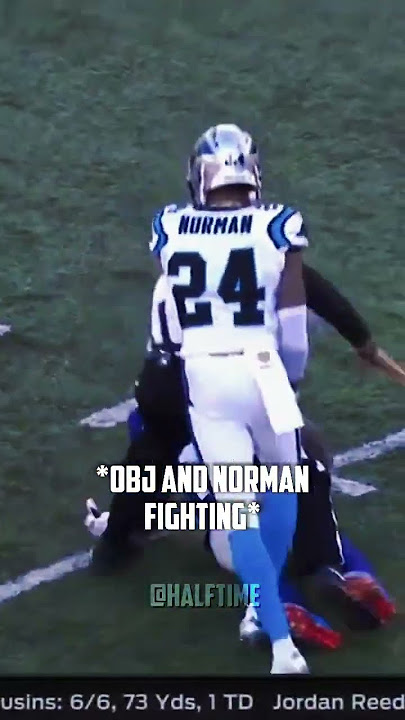 OBJ and Norman's BEEF 😈 #shorts #nfl #viral