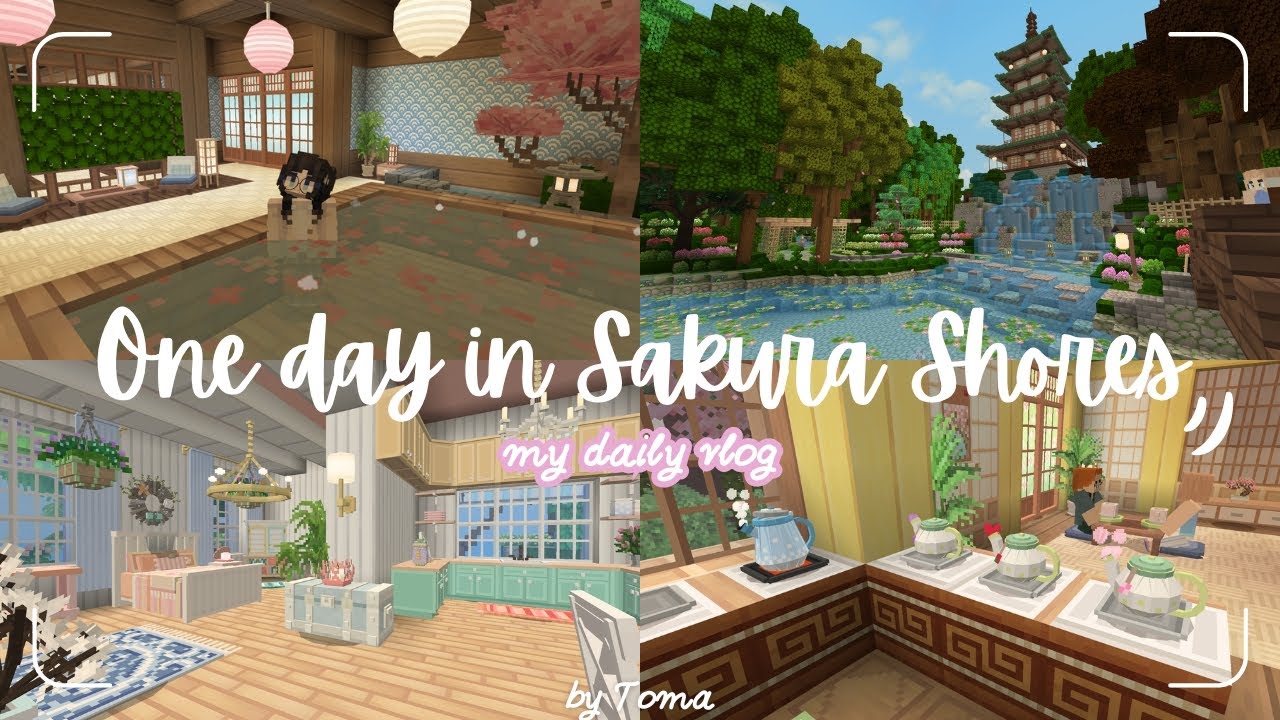 Một ngày ở thành phố giáp biển Sakura (Pha trà, phục vụ suối nước nóng, ăn sushi, đọc sách,...)