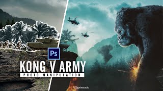 Create Concept Art Photo Manipulation in Photoshop - Kong V Army