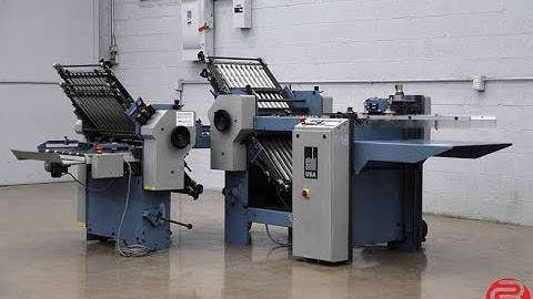 Stahl B20 Pile Feed Paper Folder w/ 8 Page Unit