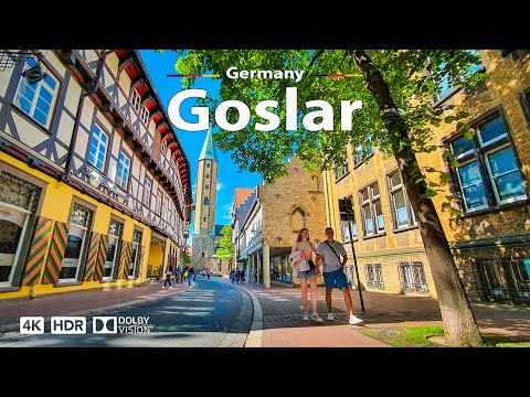 Goslar, Germany 🇩🇪 Summer Walking Tour, 2023 ☀️ 4K 60fps HDR | A Fairytale Town on Earth