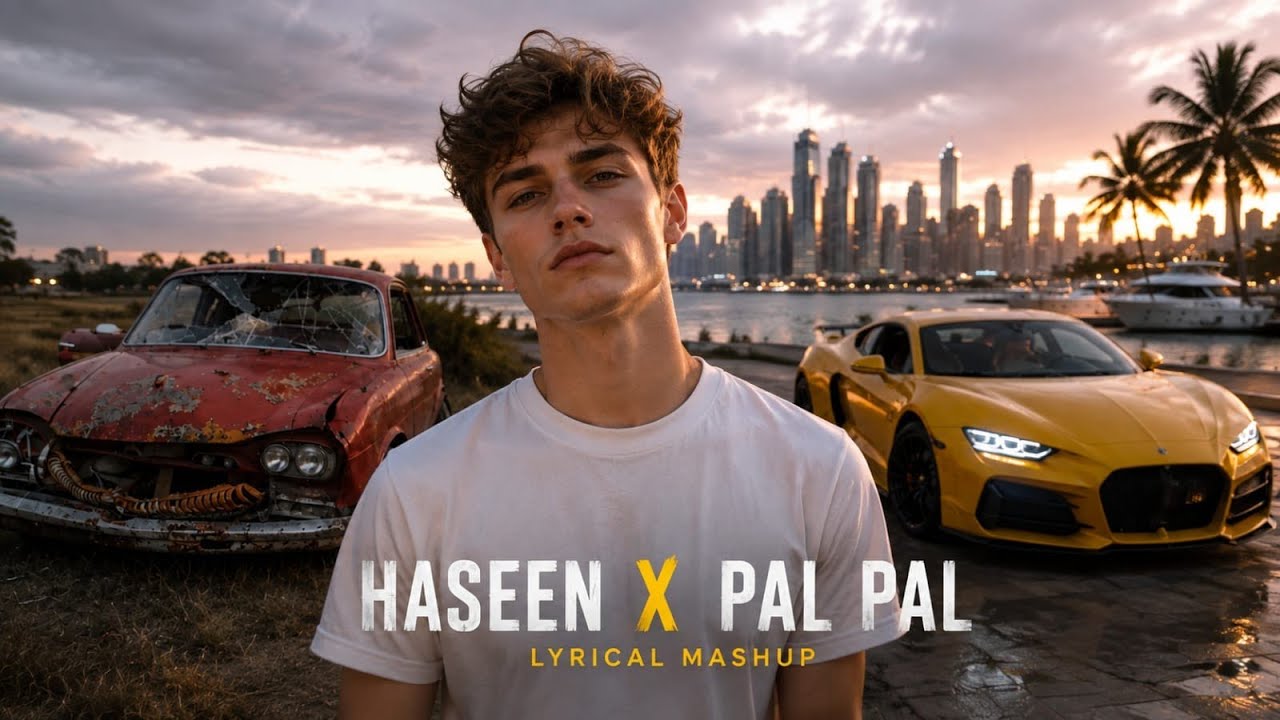 HASEEN X PAL PAL - Lyricl Masa-up... Asthetic ( Lyrics Theme )