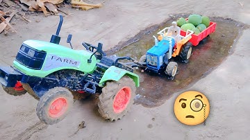 Diy tractor stuck in mud mini science project with aam || JCB video || #jcb || @shubbucreator