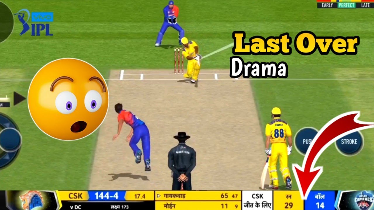 Last Over Darma 🔥 Csk vs Dc || IPL 2021|| Real cricket 20 gameplay ...