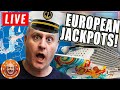 🔴Live HUGE European Jackpots at Sea! 🥐 The BIGGEST Wins on YouTube!
