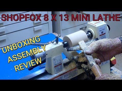 Shop Fox W1704 mini lathe - unboxing, set up & review