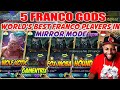 Ask VeLL Reacts To WORLD'S BEST FRANCO PLAYER'S IN MIRROR MODE ft  WOLF XOTIC, FOX MOBA & HOUND