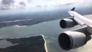 Qantas 747 takeoff from Sydney