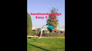 Learn How to BACKHANDSPRING IN ONLY 5 MINUTES!!Easy 5 step |romi gymnast