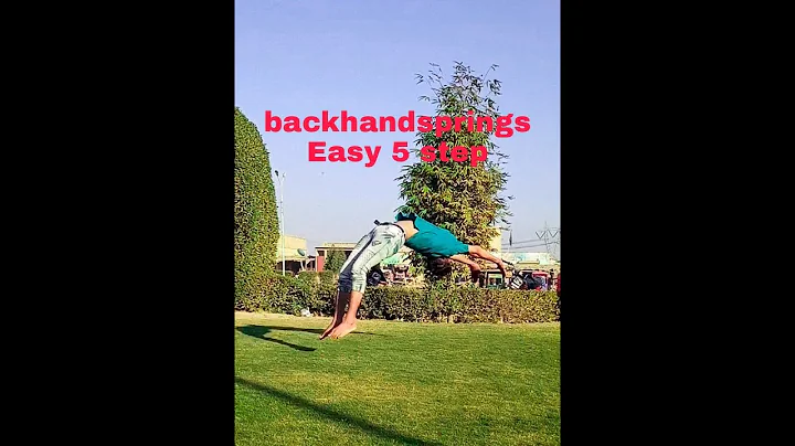 Learn How to BACKHANDSPRING IN ONLY 5 MINUTES!!Easy 5 step |romi gymnast
