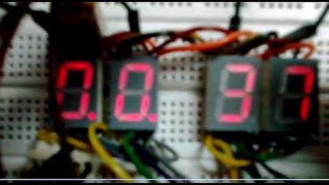 Simple digital clock, using multiplexing and using AT89C51 microcontroller by Pankaj Boola.mp4