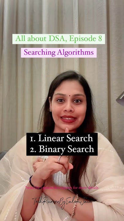 Searching algorithms- Linear and Binary Search #ai #dsa - YouTube