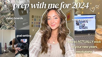 2024 new year reset | vision board, setting goals, & making a reading journal