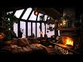 Thunderstorm with Lightning, Rain, Crackling Fireplace & Sleeping Cats in a Cozy Cabin