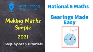 How to Solve Bearings Questions Easily. National 5 Maths