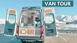 Luxury Cozy Van Conversion with Full Bathroom | 170' SPRINTER VAN TOUR |  Tiny Home On Wheels by Sara & Alex James  26,228 views 1 year ago 21 minutes