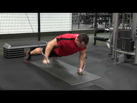 Fitastic Cable Crossover Push Up to Unilateral Chest Fly
