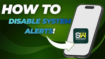 How to Disable System Notifications on Sunwaves (Quick & Easy Tutorial)
