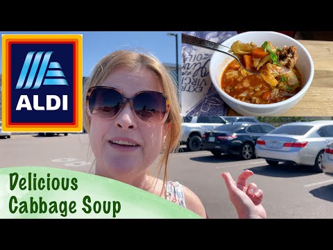 Delicious Slow Cooker Cabbage Soup & ALDI shopping trip ☘️