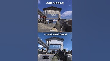 Warzone Mobile VS Cod Mobile - Scrapyard Map comparison