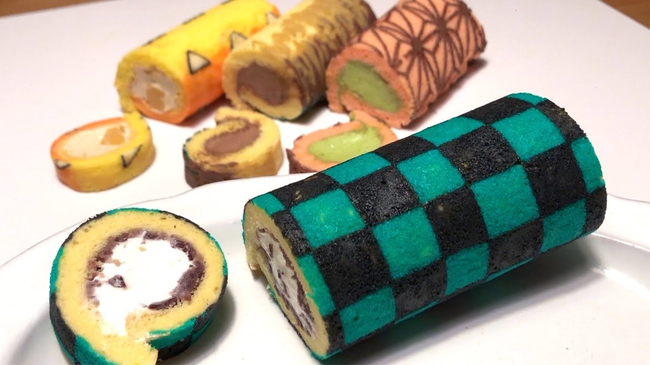 鬼滅の刃 炭治郎羽織ロールケーキ あずきクリーム 鬼滅の刃シリーズ 1 Demon Slayer Kimetsu No Yaiba Tanjiro S Kimono Roll Cake Youtube