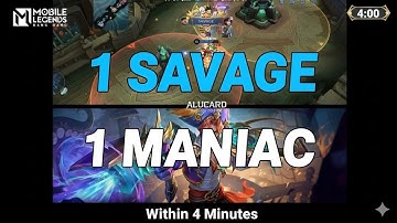 Clint OP!! 1 SAVAGE + 1 MANIAC in Just 4 Minutes 🔥 MLBB @alcard84582