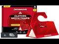 Catchmaster Clothing Moth Traps with Premium Extra Strength Odorless Pheromone Technology
