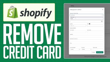 How To Remove Credit Card From Shopify (2025) Step by Step