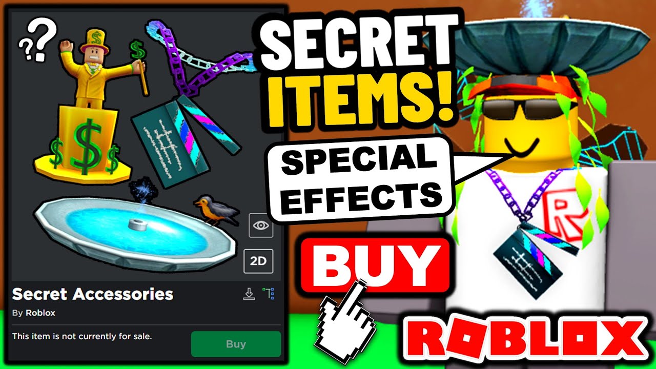 4 LEAKED FREE ROBLOX ITEMS! PARTICLE EFFECTS WITH PIXEL ITEMS