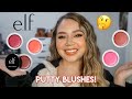 NEW E.L.F. PUTTY BLUSHES! | SWATCHES, DEMO + REVIEW | Makeupbytreenz