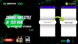 How to Change Font Style of TextView in Android Studio | Android | JAVA | 2023 | AndroidWithShiv screenshot 5