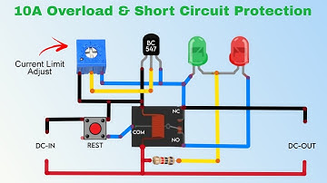 How to make simple short circuit and overload protection circuit | Battery Protection Circuit