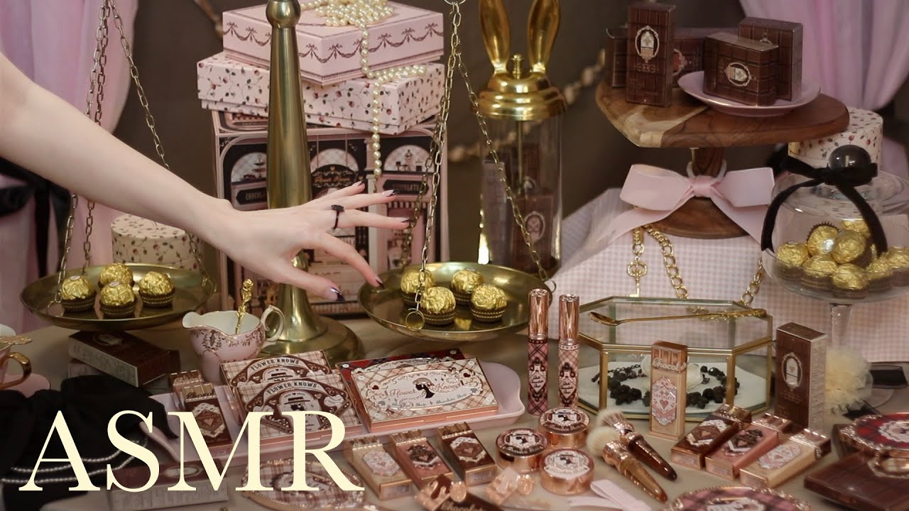 Unboxing the Sweetest Makeup Collection Ever?? 💘 (ASMR soft spoken + whisper)