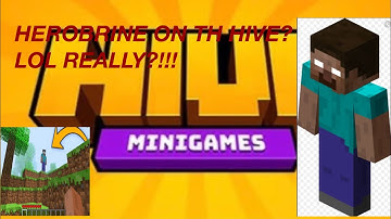 Herobrine in the hive lobby!