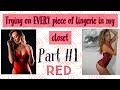 Ultimate Lingerie Closet Try on series part: 1 RED! ( shein , zaful , la senza , Victoria secret)