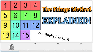 The 15 Puzzle Fringe Method EXPLAINED! & Example Solves